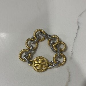 Tory Burch Gold and Silver Link Bracelet 
New without tags!